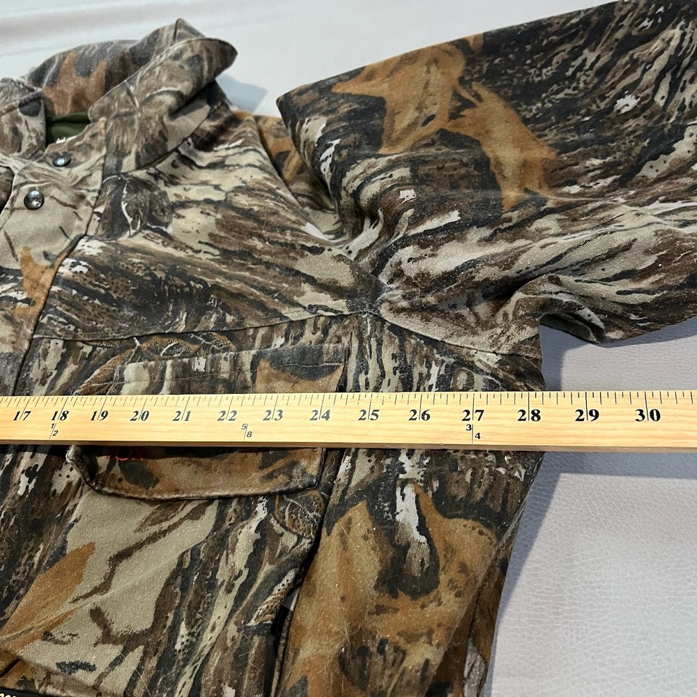 VTG 10X Gore Tex Rainwear Camo Hunt Real Tree Bark‎ Woodland Jacket XL-Tall USA- - Picture 7 of 12